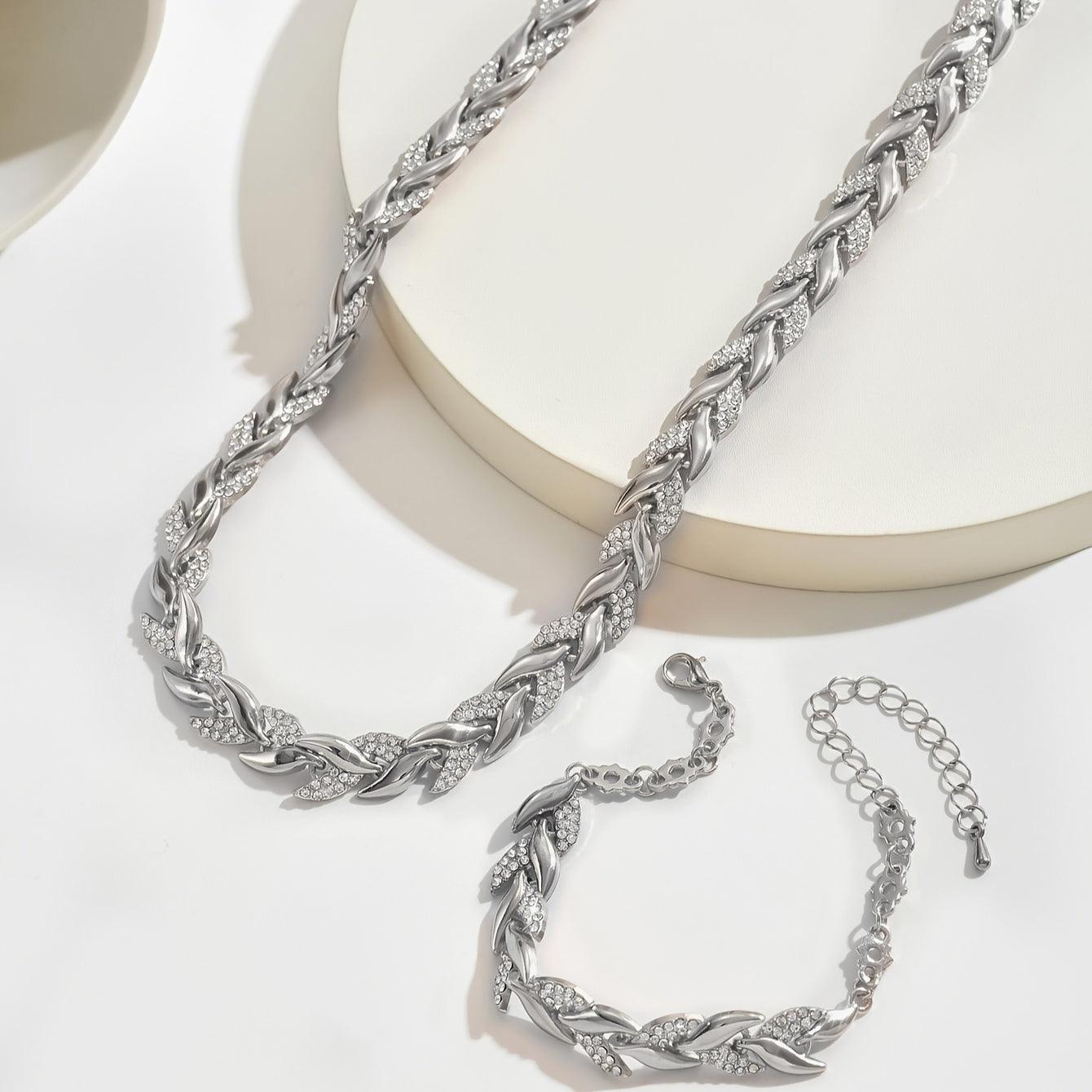 Conjunto de cristais em design cauda de peixe