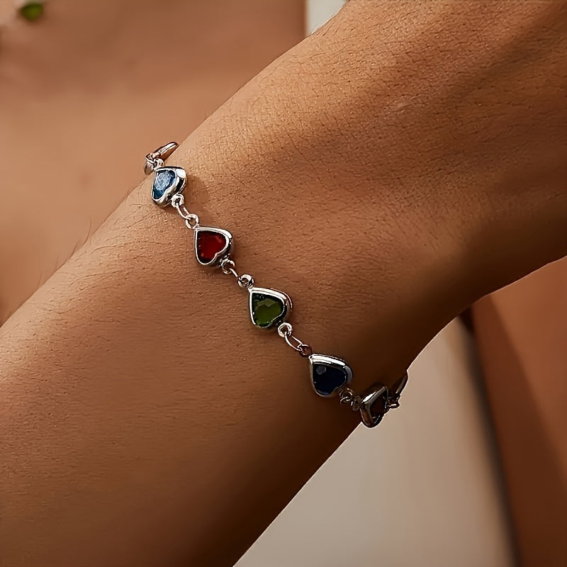 Pulseira única em forma de coração