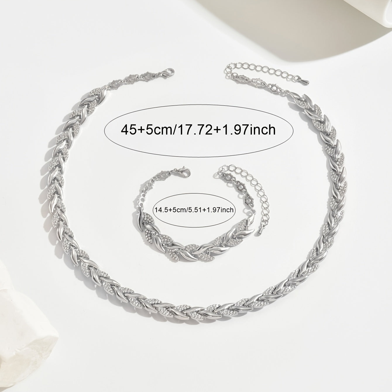 Conjunto de cristais em design cauda de peixe