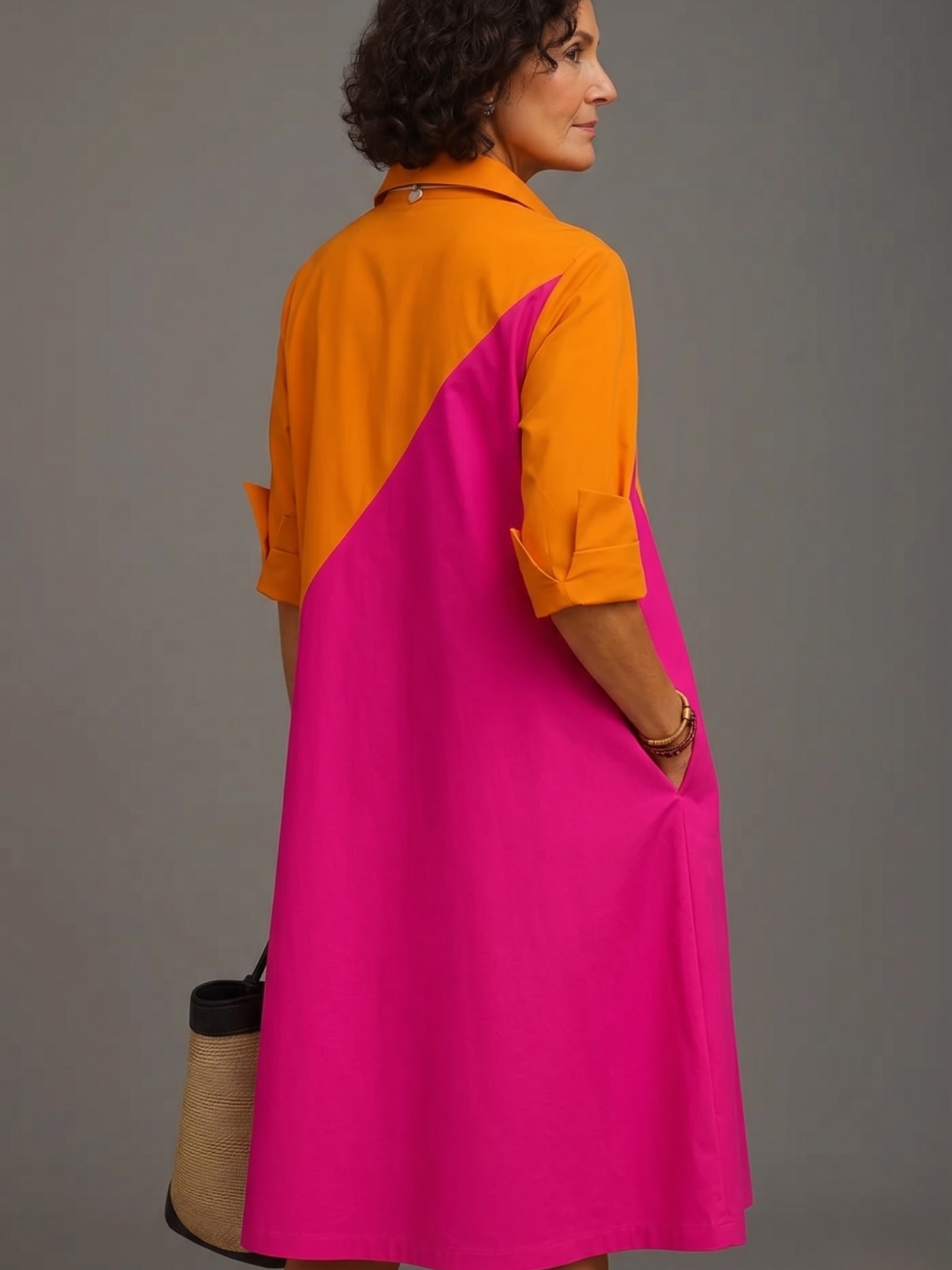 Kayla | Vestido midi cuidado e elegante