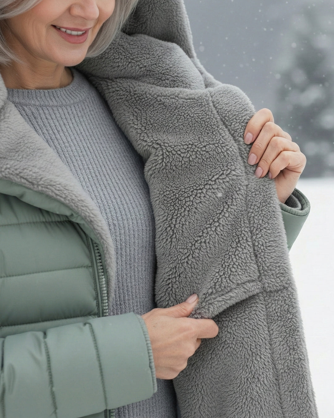 Alice | Casaco Puffer com Forro Polar