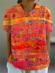 Isla | Abstraktes Druckshirt