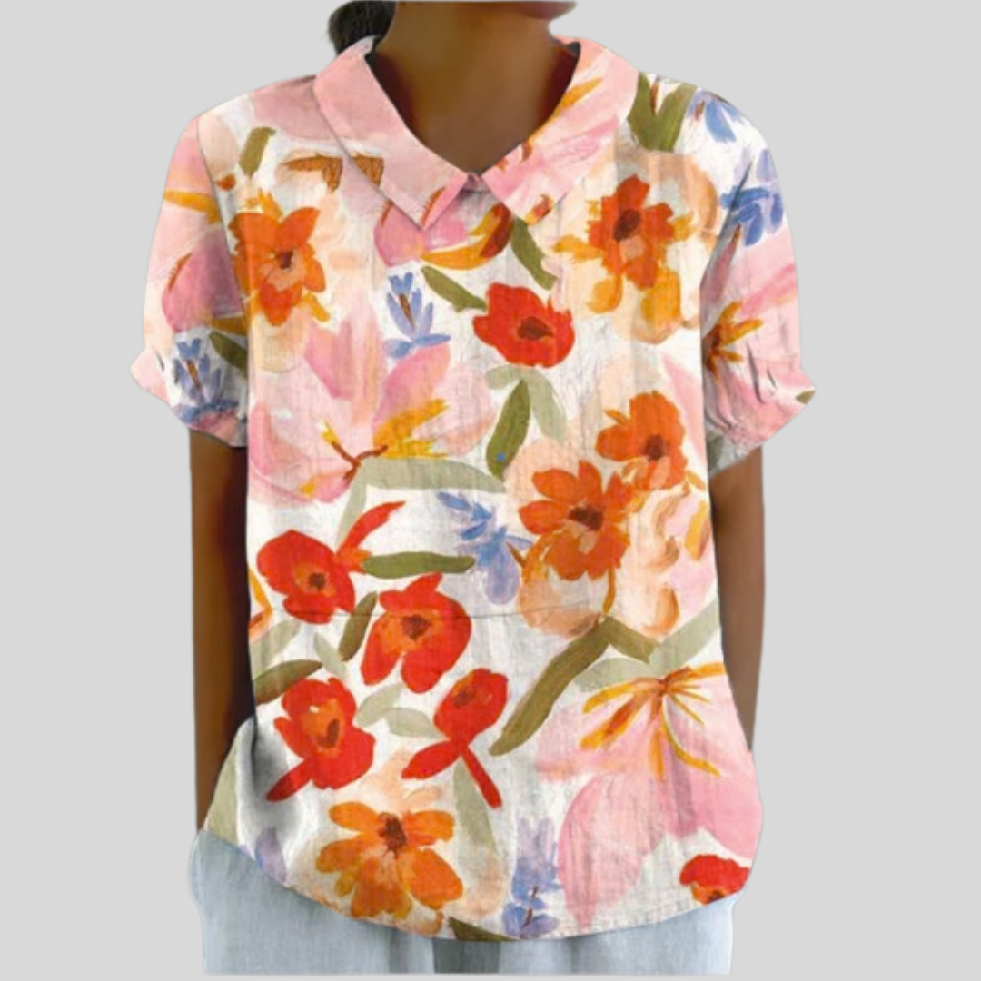 Elegantes Top mit Blumendruck