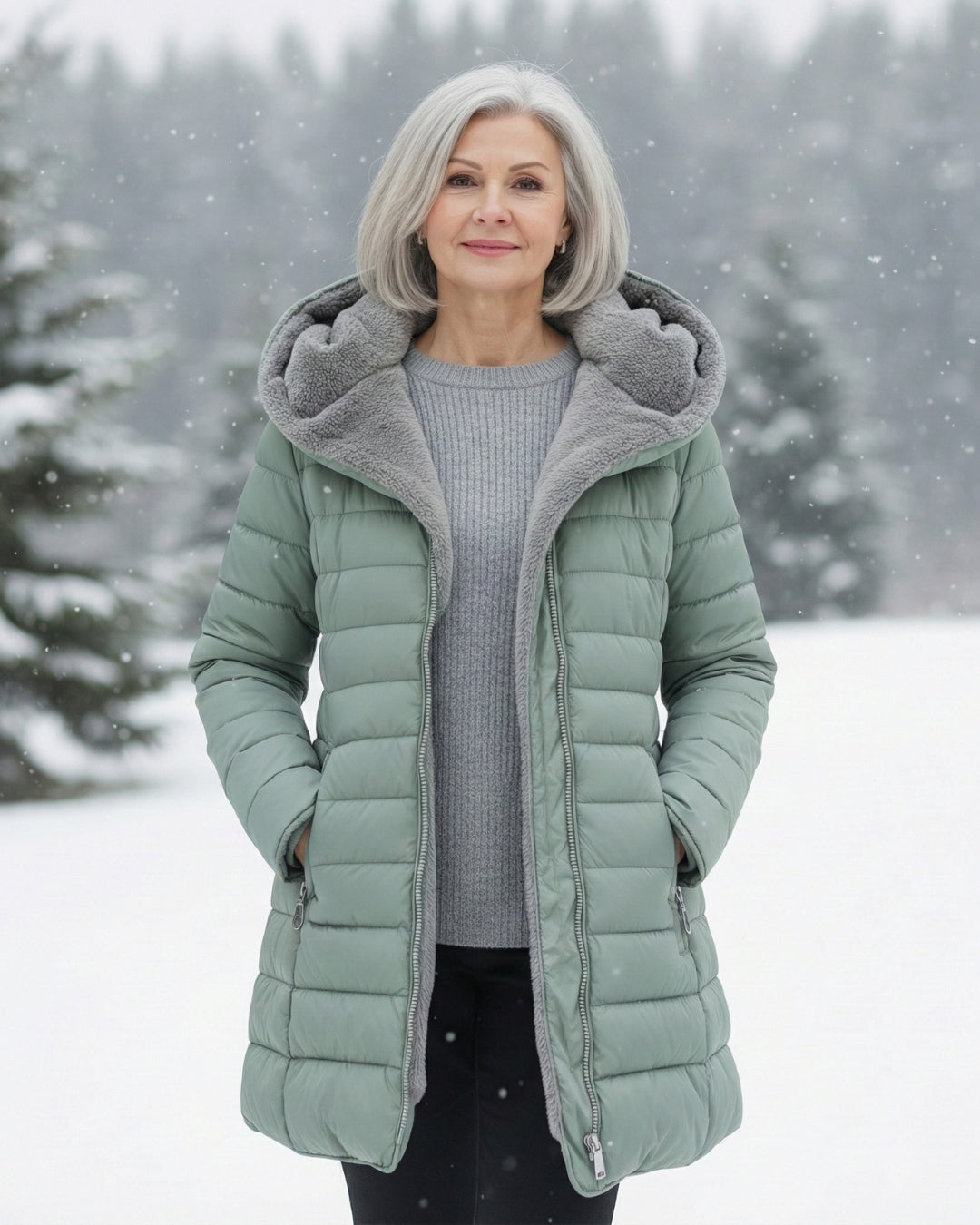 Alice | Casaco Puffer com Forro Polar