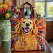 Golden Companion | Handgefertigte Stepptasche