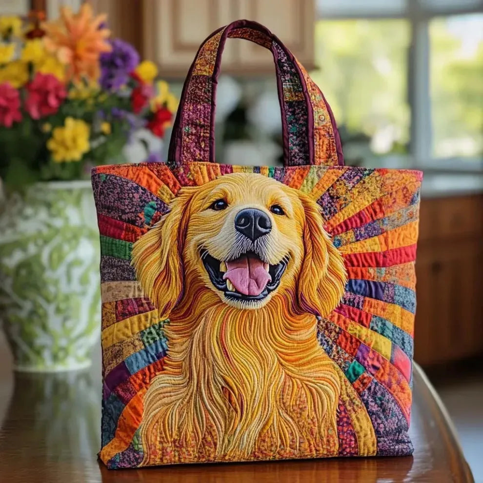 Golden Companion | Handgefertigte Stepptasche