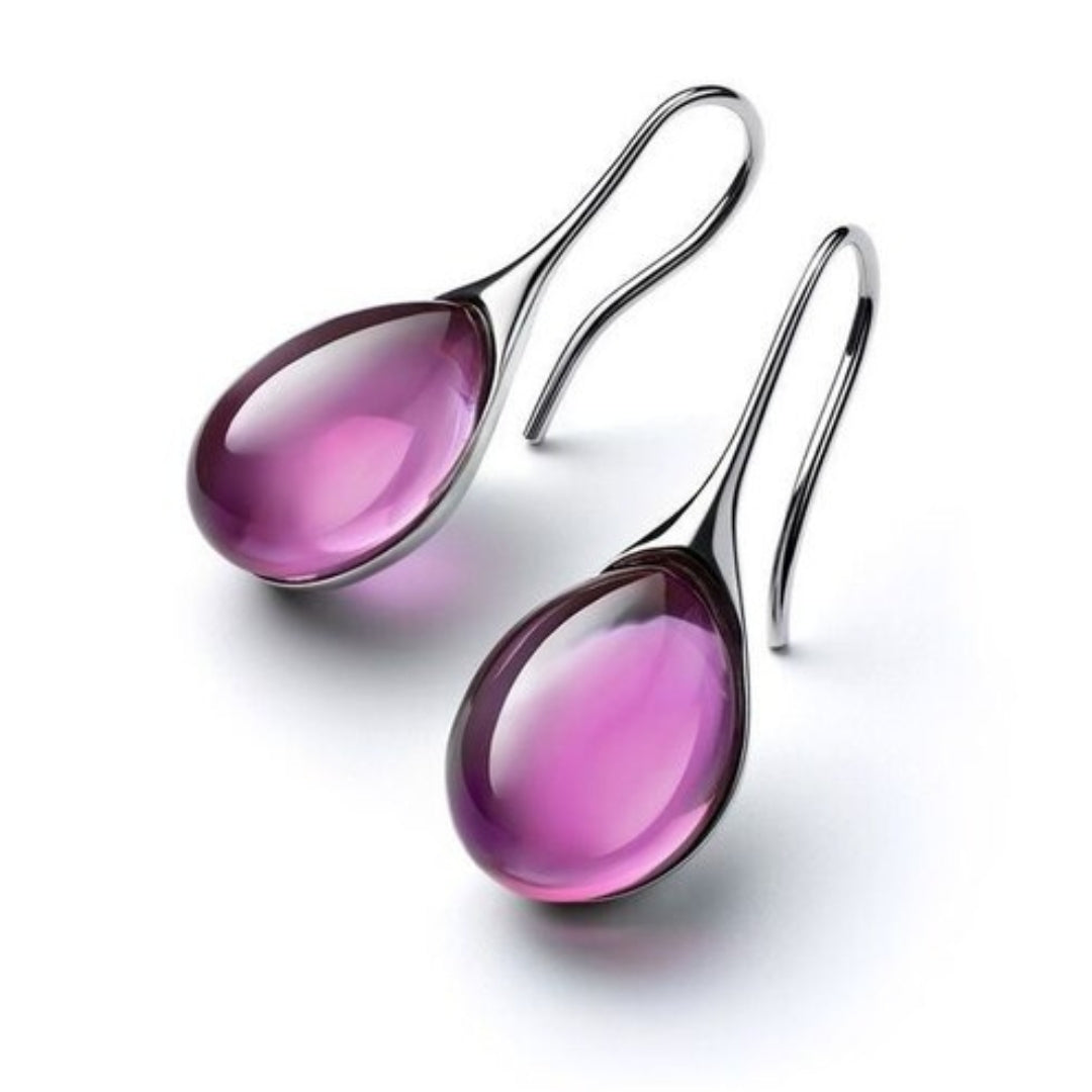 Brincos pendentes chic com cristais