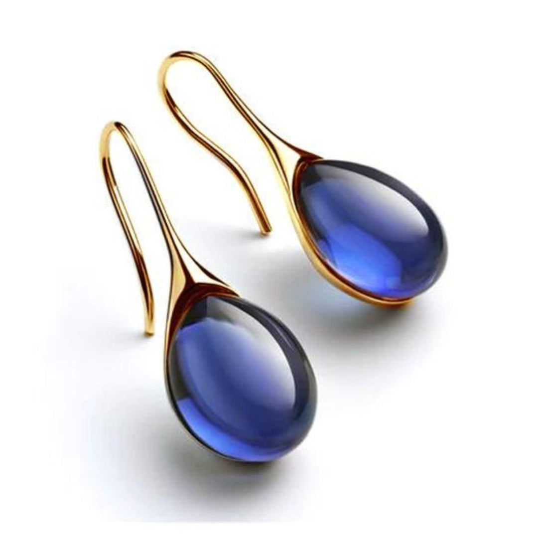 Brincos pendentes chic com cristais