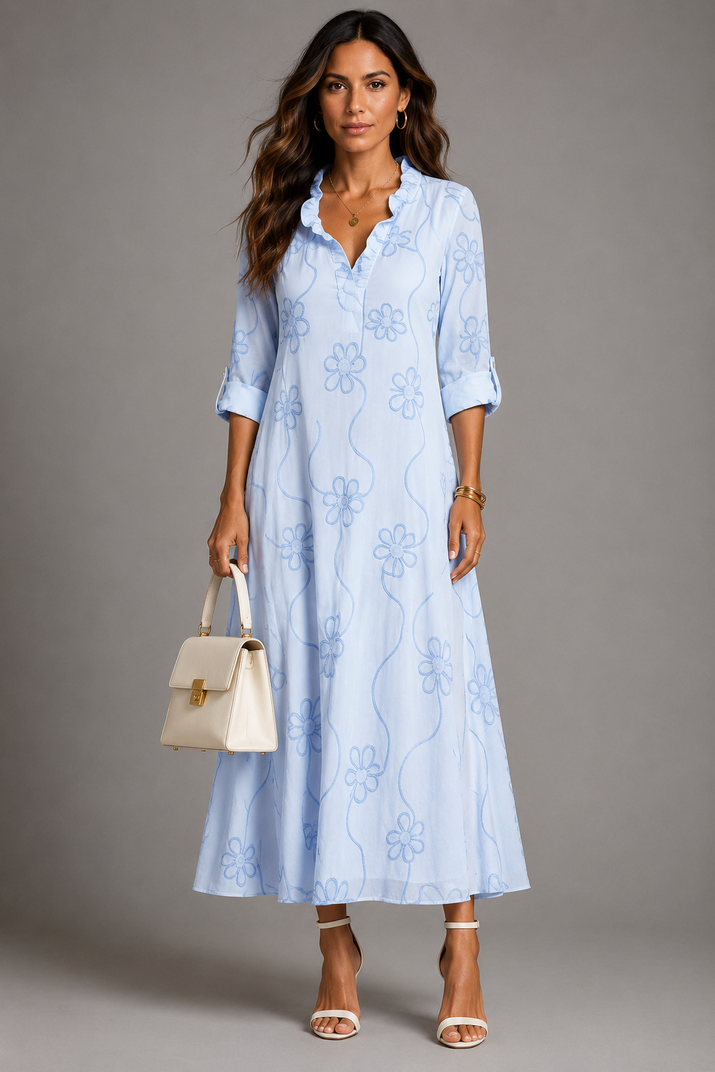 Ambre | Vestido de Verão Florido e Favorecedor