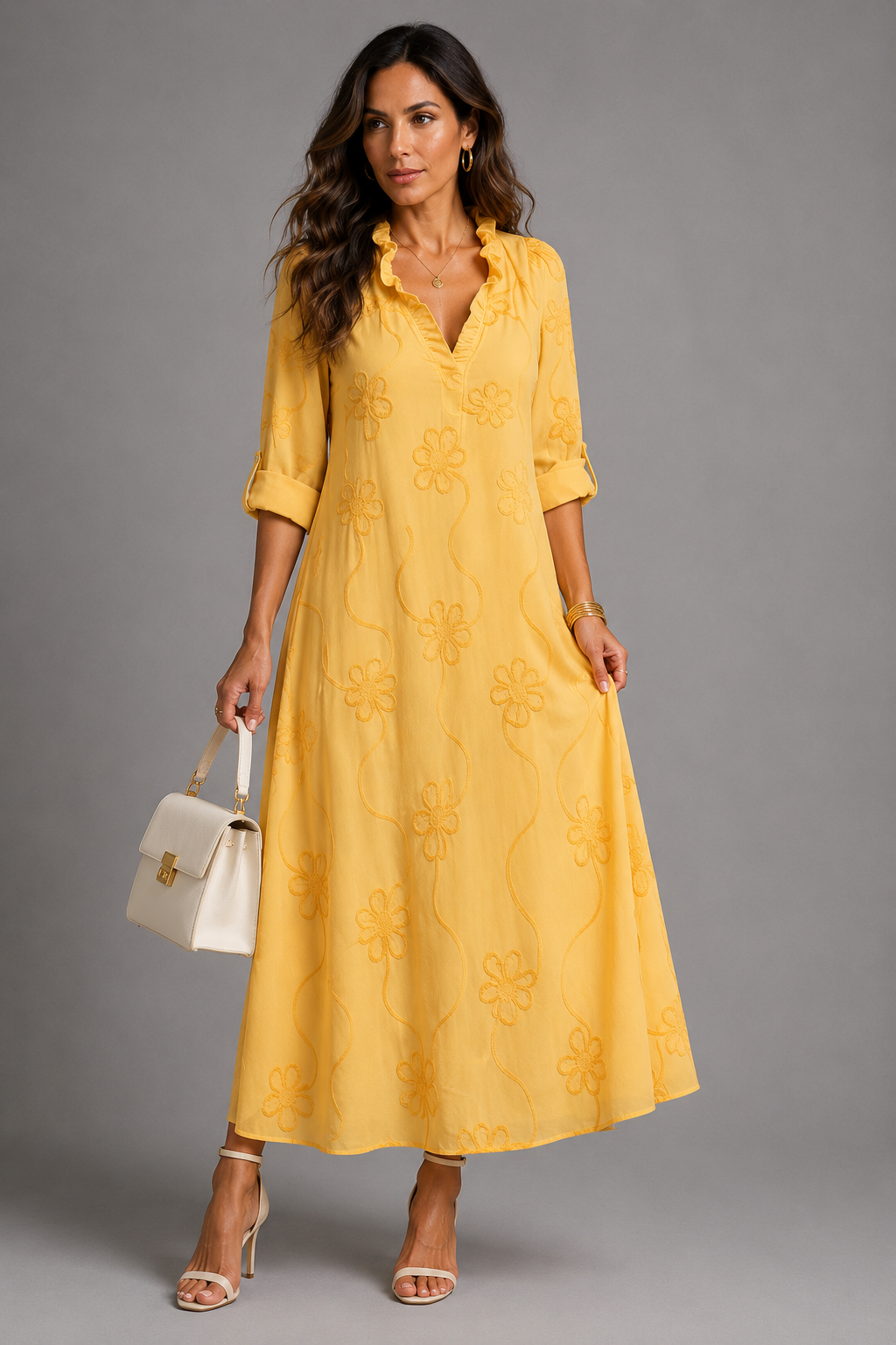 Ambre | Vestido de Verão Florido e Favorecedor