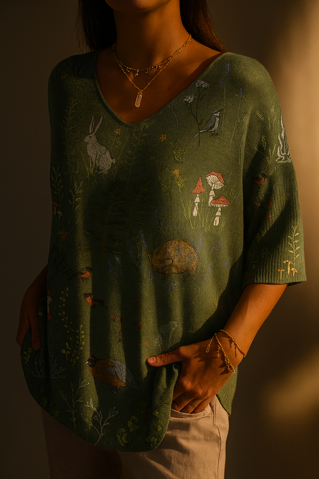 Damen Vintage Bluse