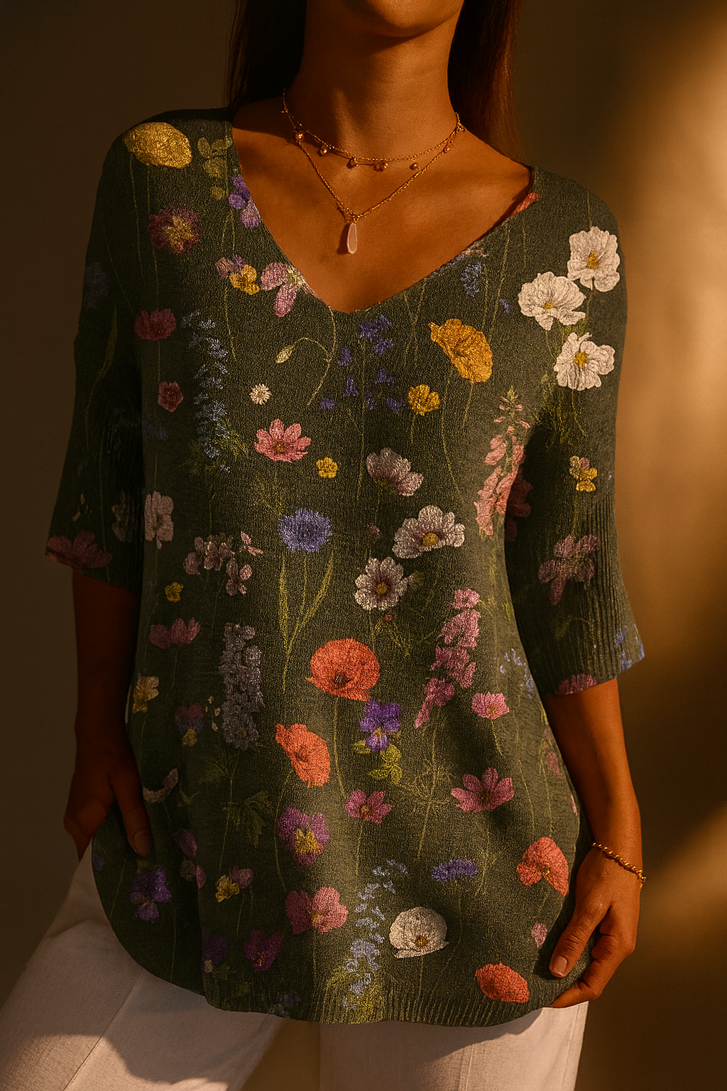Damen Vintage Bluse