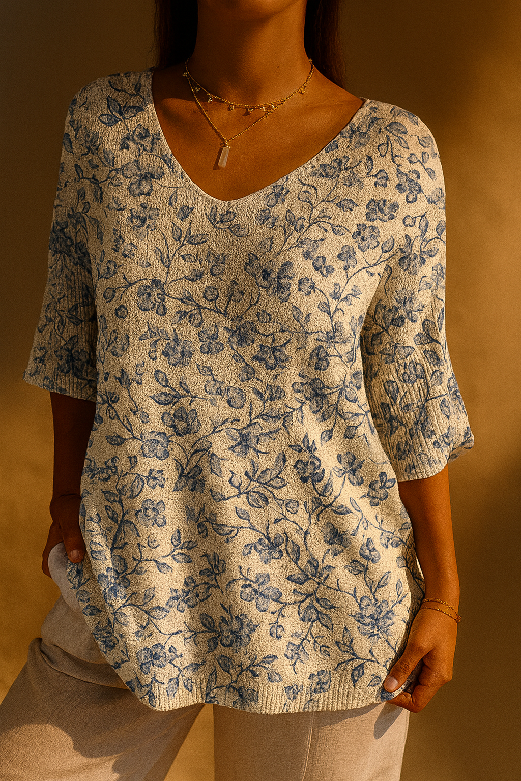 Damen Vintage Bluse