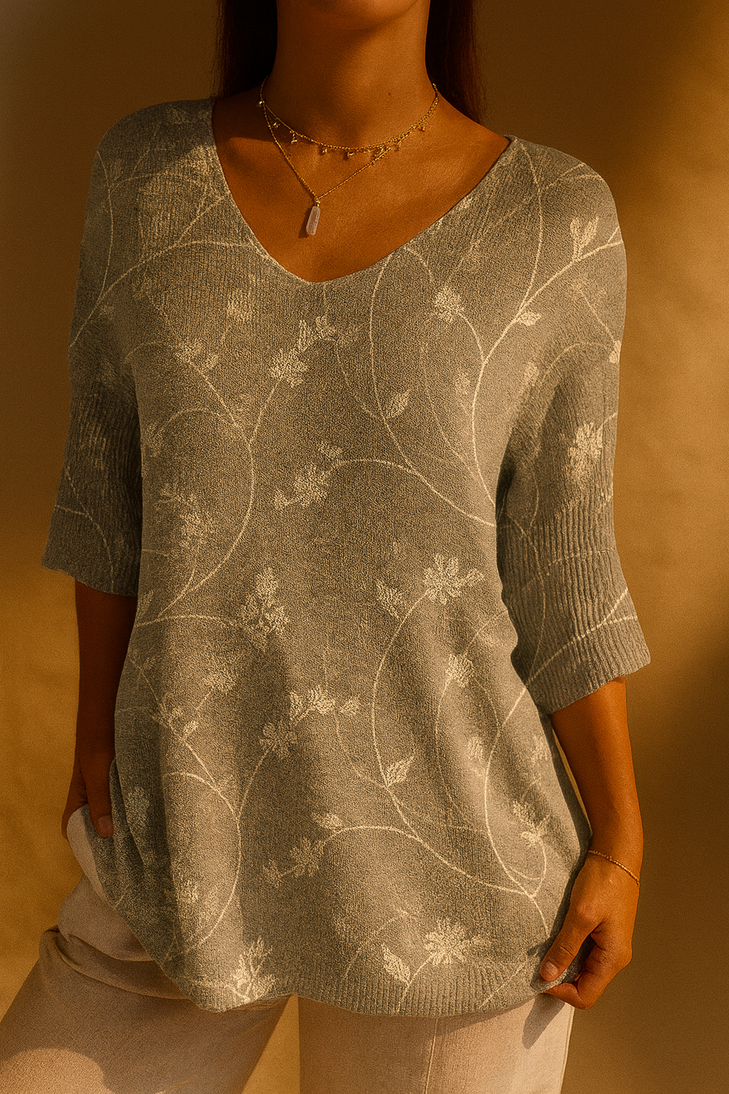 Damen Vintage Bluse