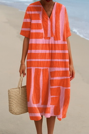 Klara - Gedrucktes Sommerbrise Kleid