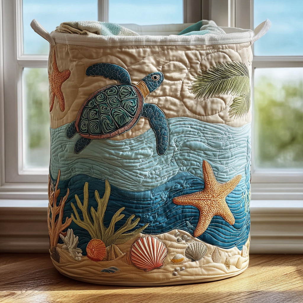 CORAL | Cesto de roupa suja «COASTAL HARMONY»