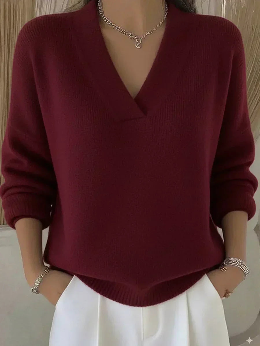 Vivelle™ | Camisola de Corte Solto com Decote em V