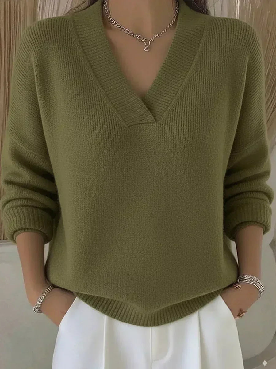 Vivelle™ | Camisola de Corte Solto com Decote em V