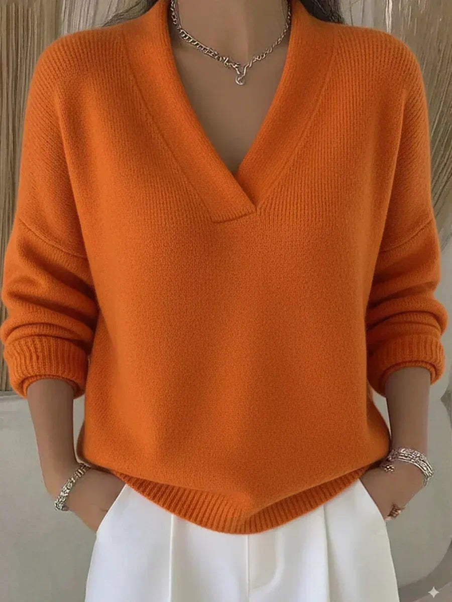 Vivelle™ | Camisola de Corte Solto com Decote em V