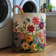 Flores | Cesto da Roupa Feito à Mão