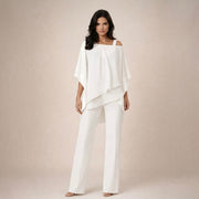 Clara | Elegantes Set mit mehrlagiger Bluse