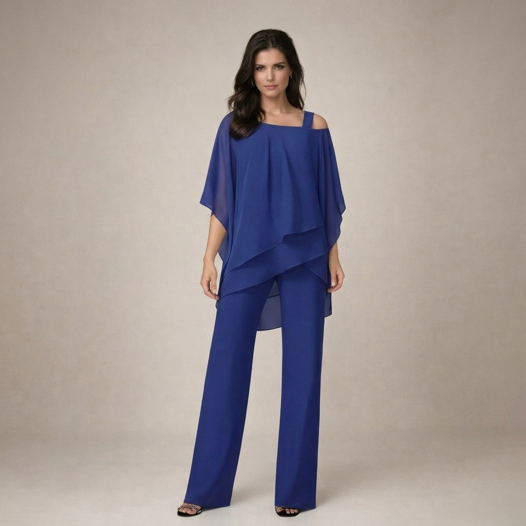 Clara | Elegantes Set mit mehrlagiger Bluse