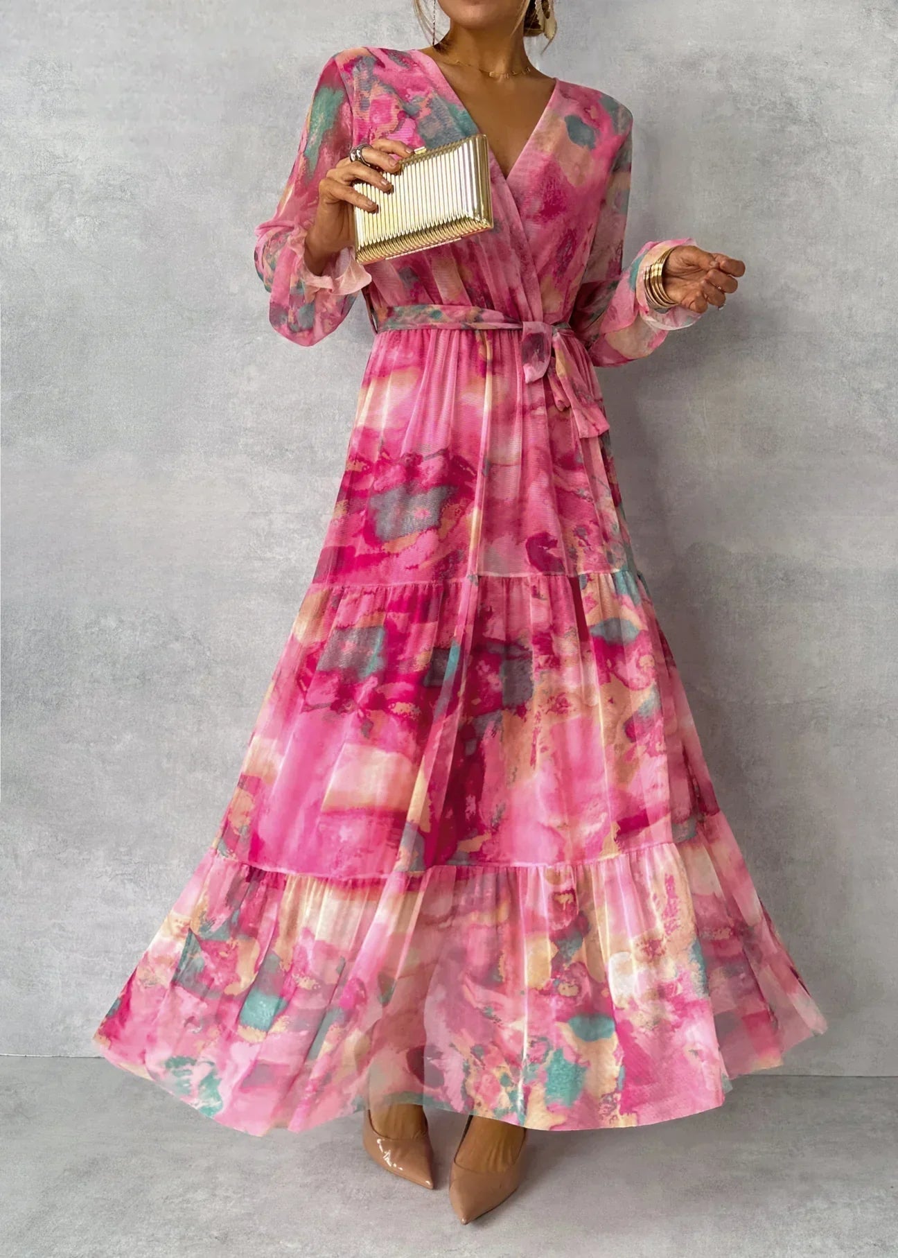 Meli | Wickelkleid mit floralem Druck