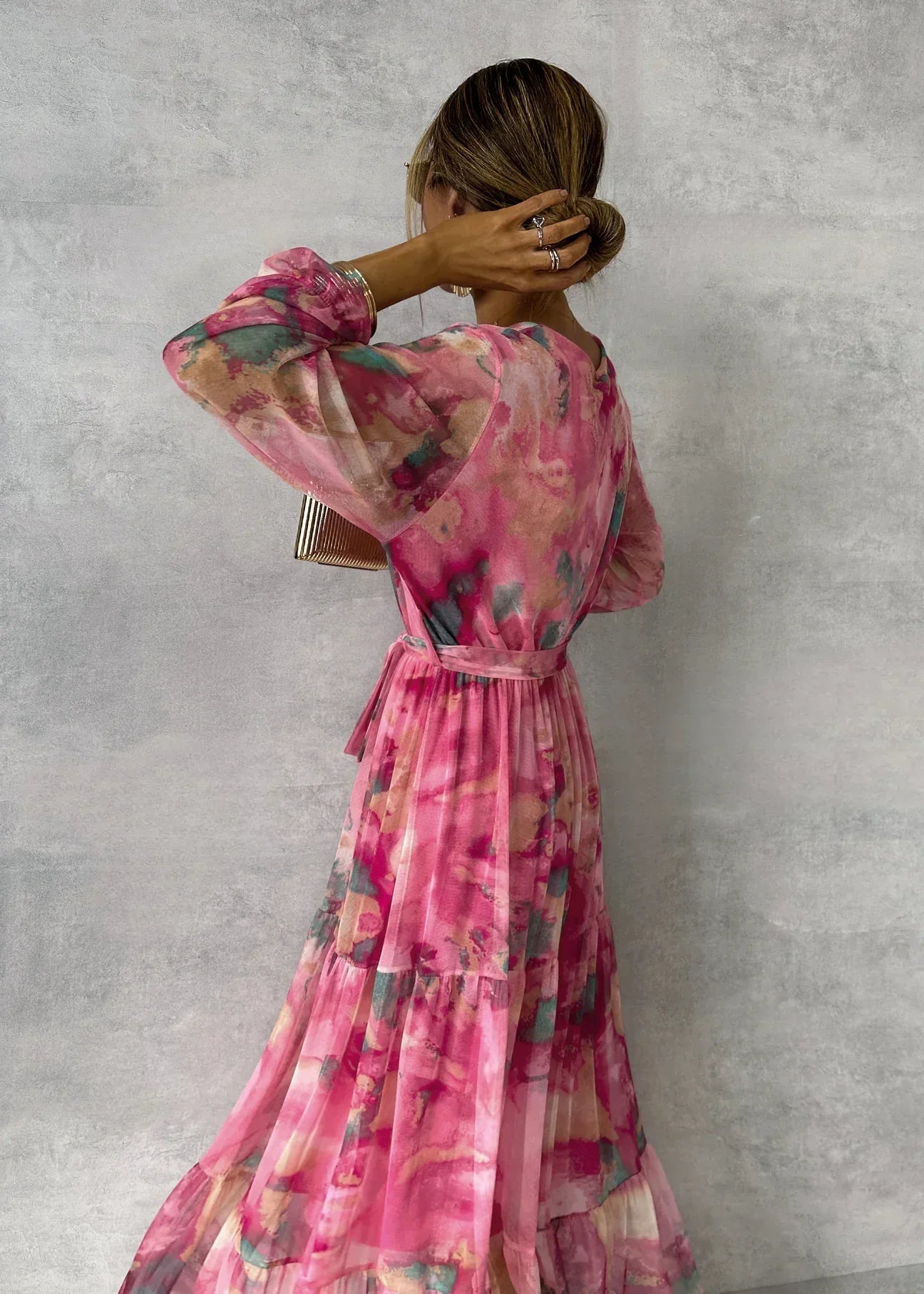 Meli | Wickelkleid mit floralem Druck