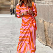 Cecilia™ – Elegantes gestreiftes Kleid