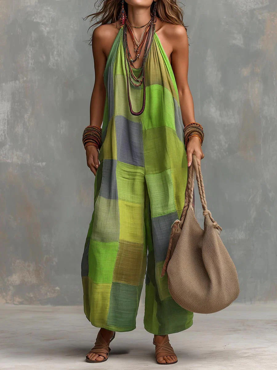 Bohemian Patchwork Jumpsuit™ – Frescura e liberdade com um estilo artístico e único.