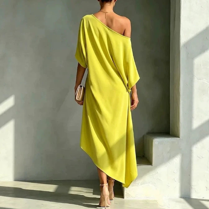 Camila | Vestido assimétrico elegante