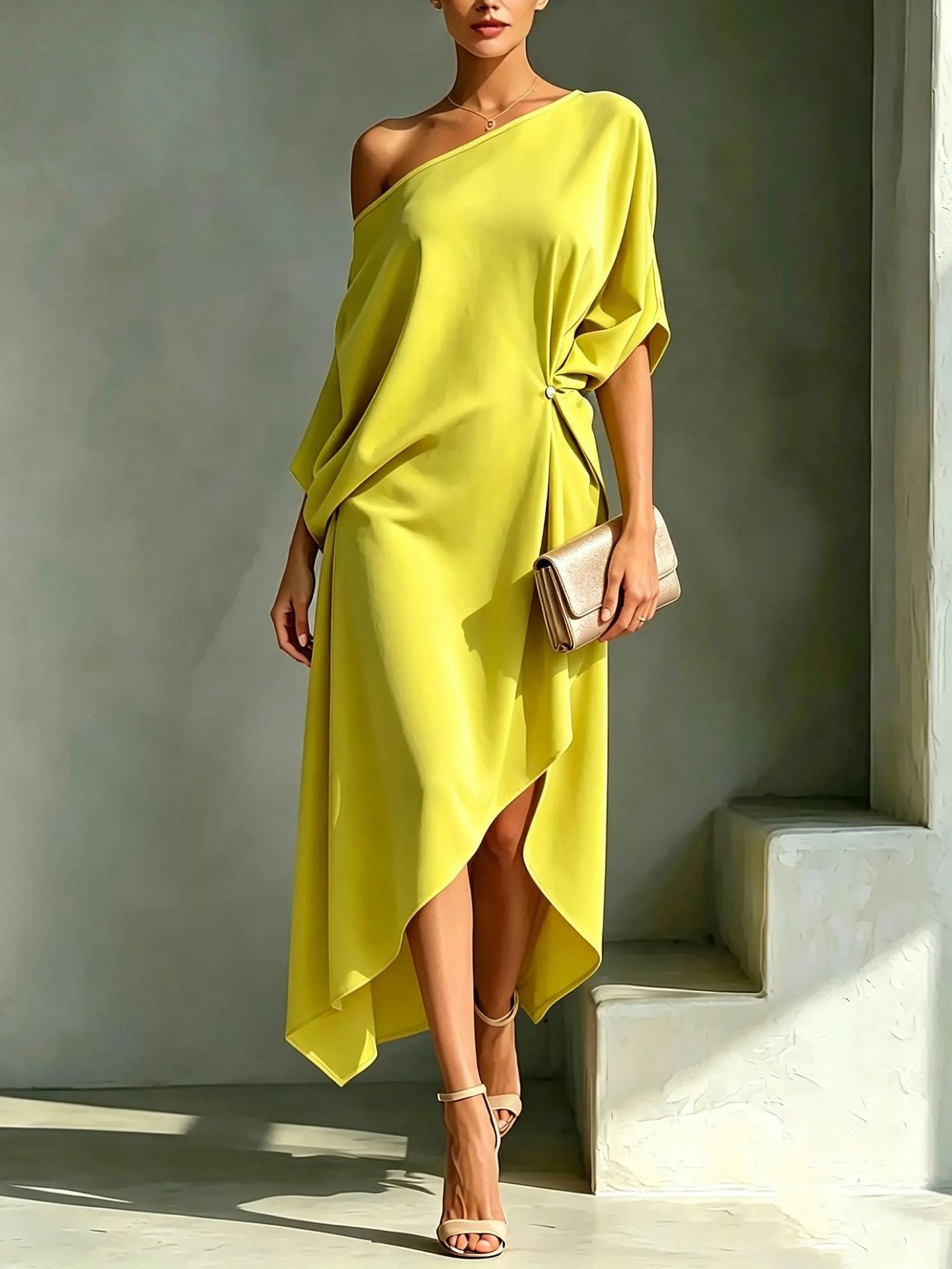 Camila | Vestido assimétrico elegante