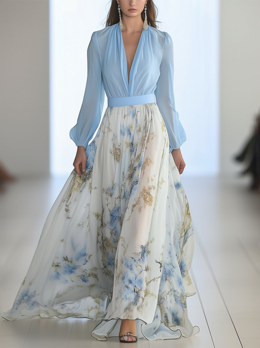 Harper | Wunderschönes Maxikleid mit floralem Druck
