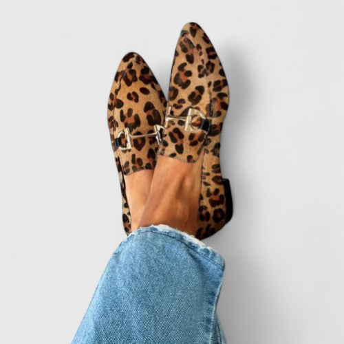 DIANA | Mocassins com Padrão de Leopardo