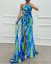 Lorna | Lebhaftes Drapiertes Kleid