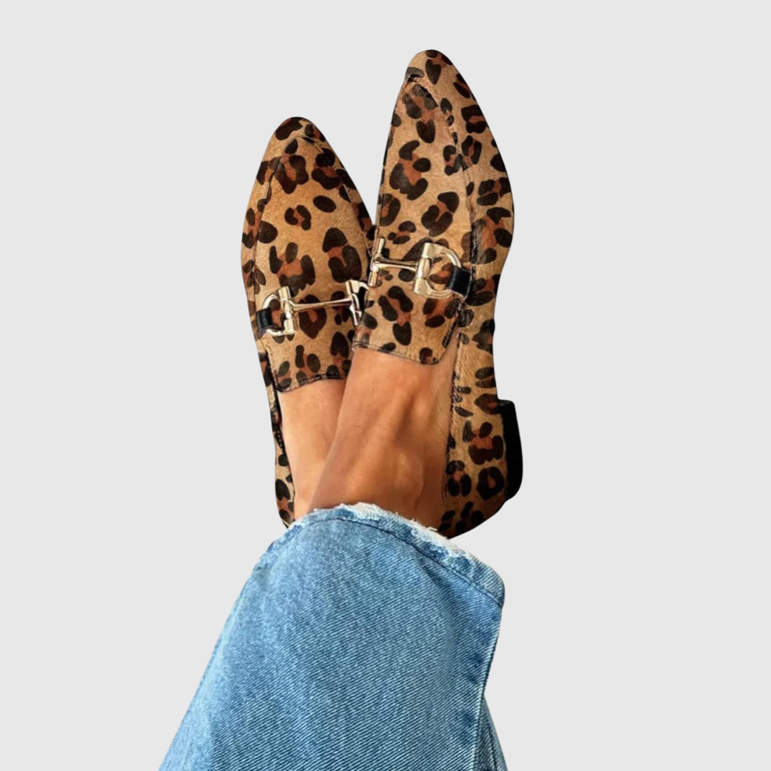 DIANA | Mocassins com Padrão de Leopardo