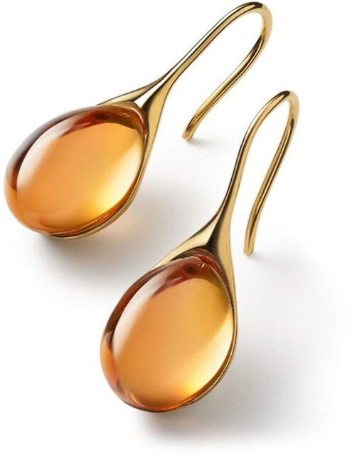 Brincos pendentes chic com cristais