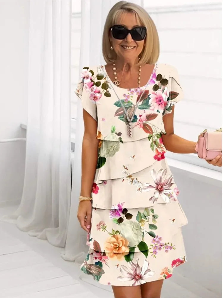 Helena | Elegantes Komfort-Rüschenkleid