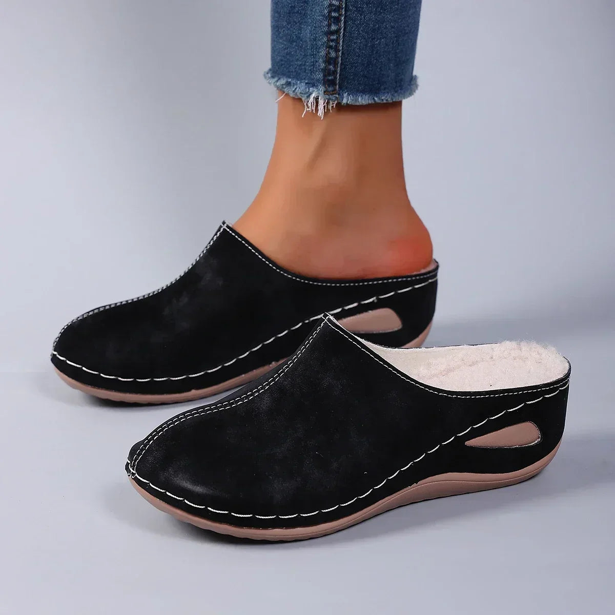 Leonor™ | Chinelos ortopédicos quentes para conforto diário