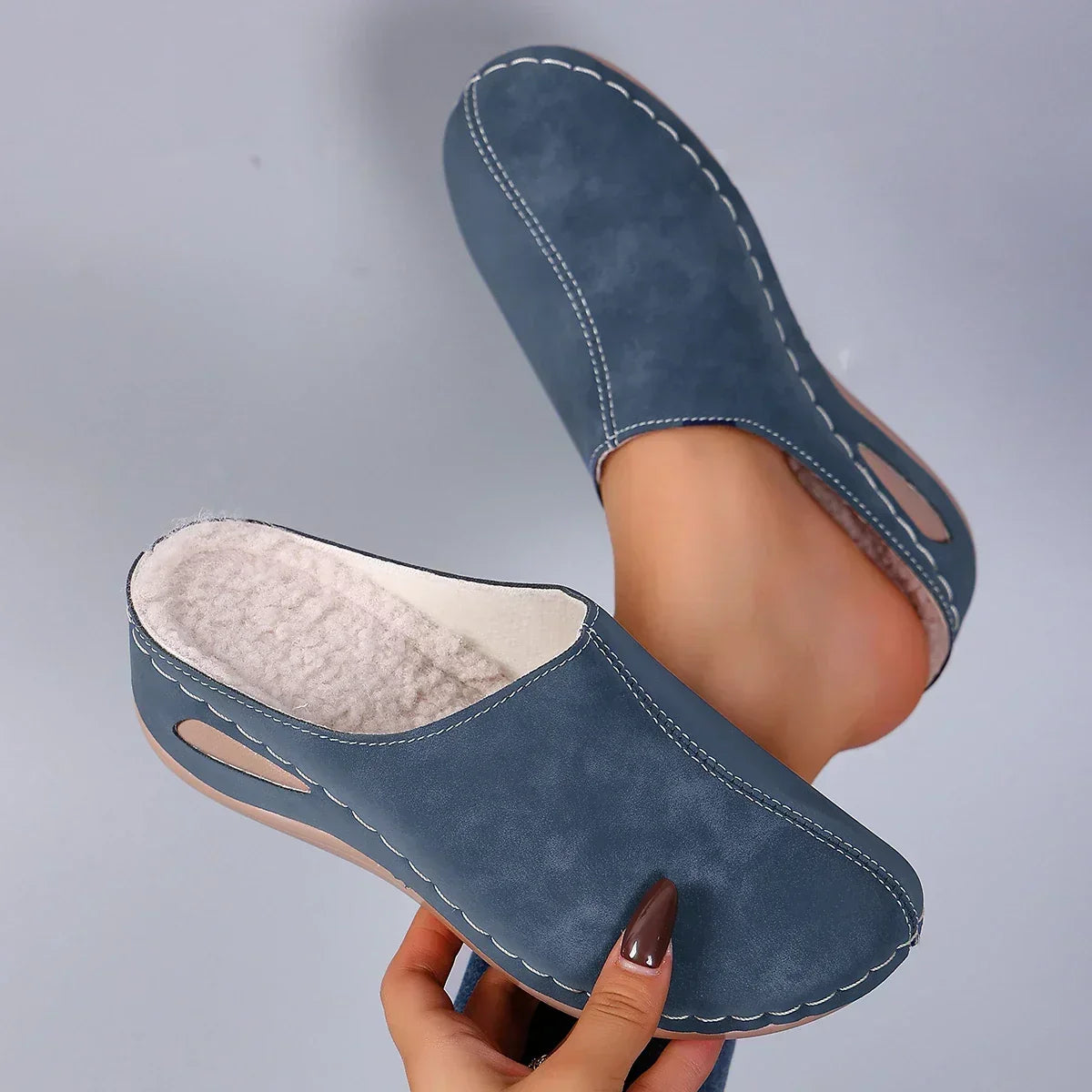 Leonor™ | Chinelos ortopédicos quentes para conforto diário