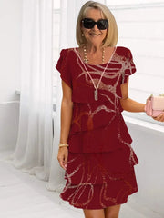 Monica | Elegantes Komfort-Rüschenkleid