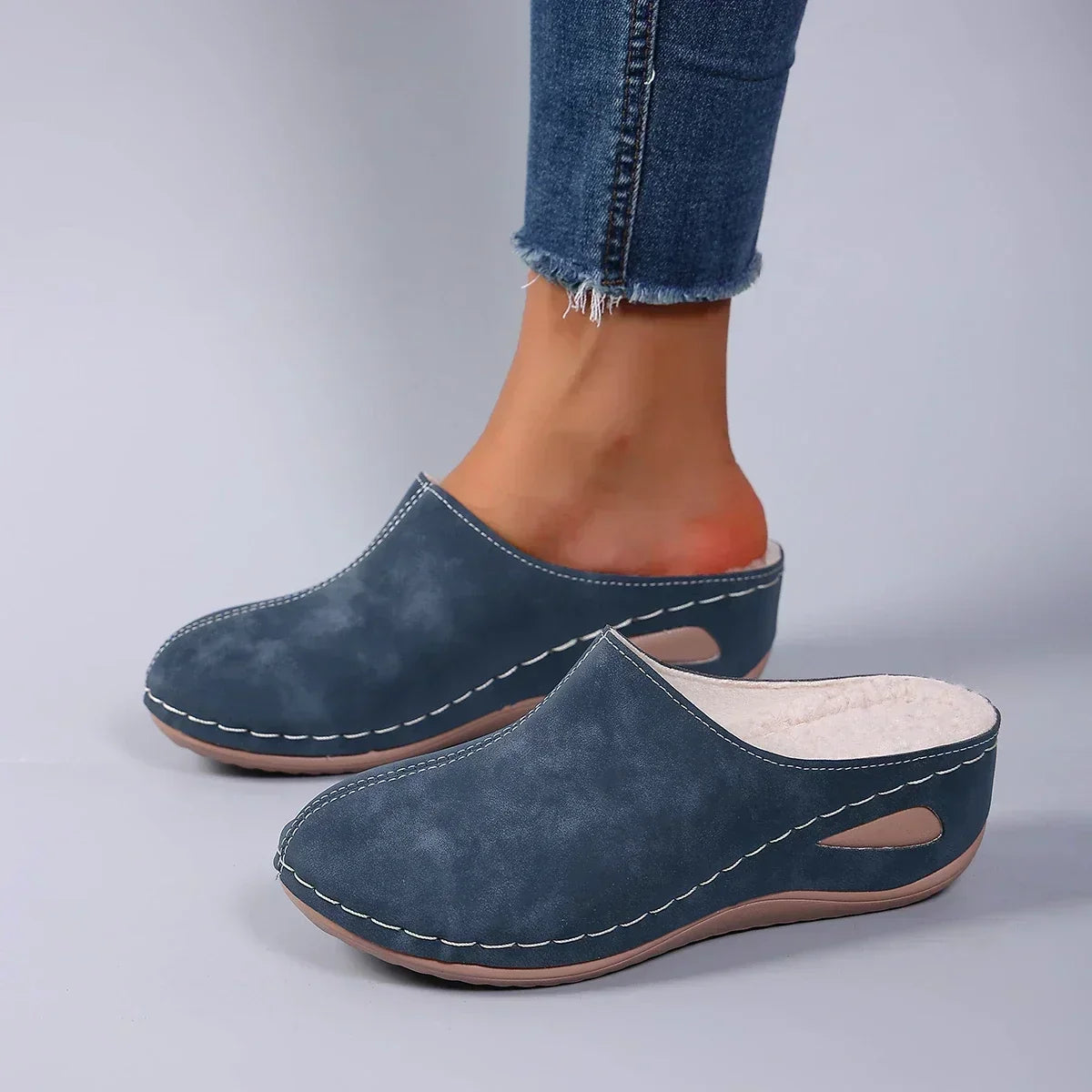 Leonor™ | Chinelos ortopédicos quentes para conforto diário