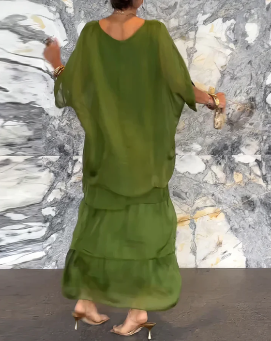 Lara - Elegantes fließendes langes Kleid