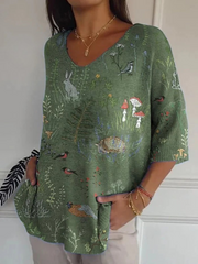 Damen Vintage Bluse