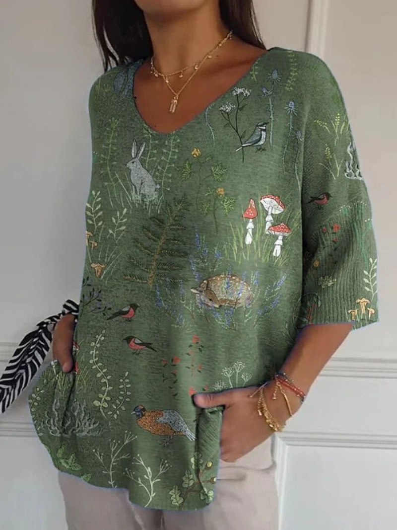 Damen Vintage Bluse