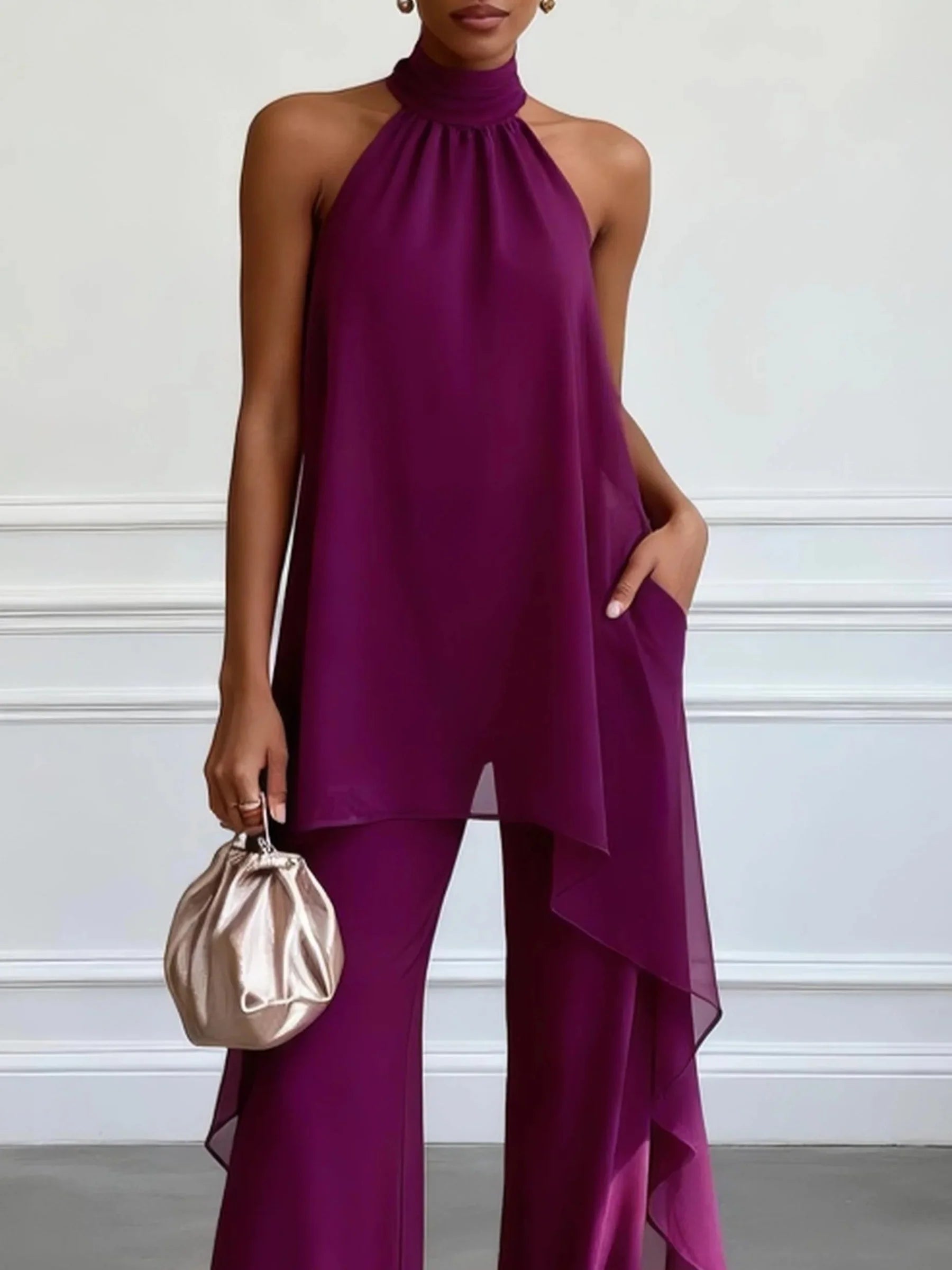 Viola | Elegantes Halter-Set mit Hose