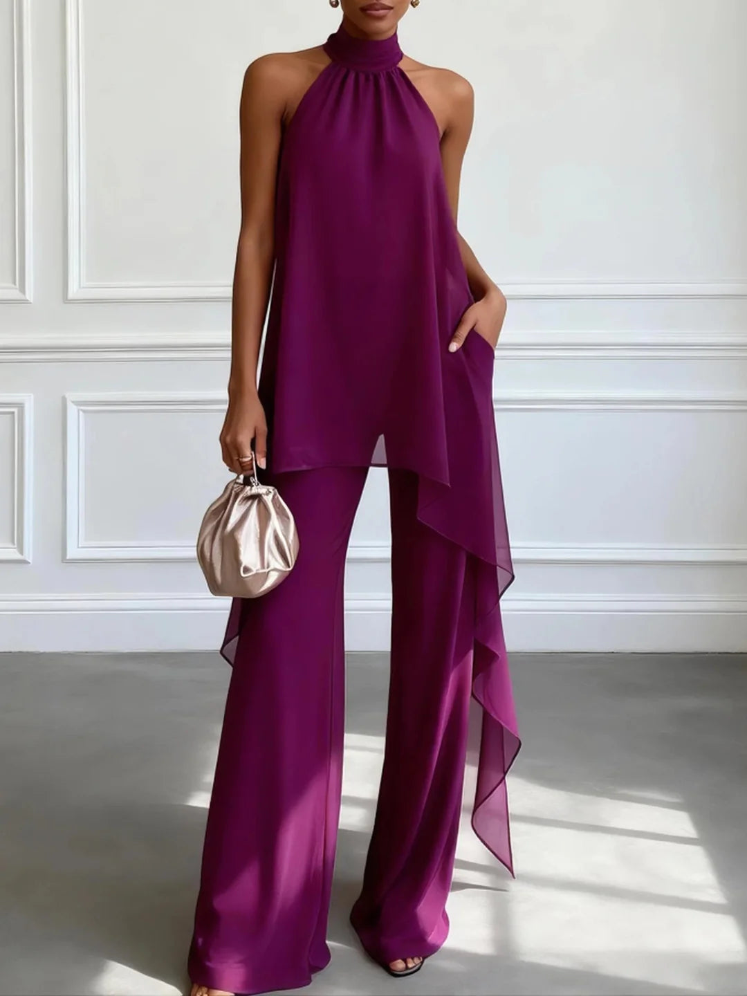 Viola | Elegantes Halter-Set mit Hose