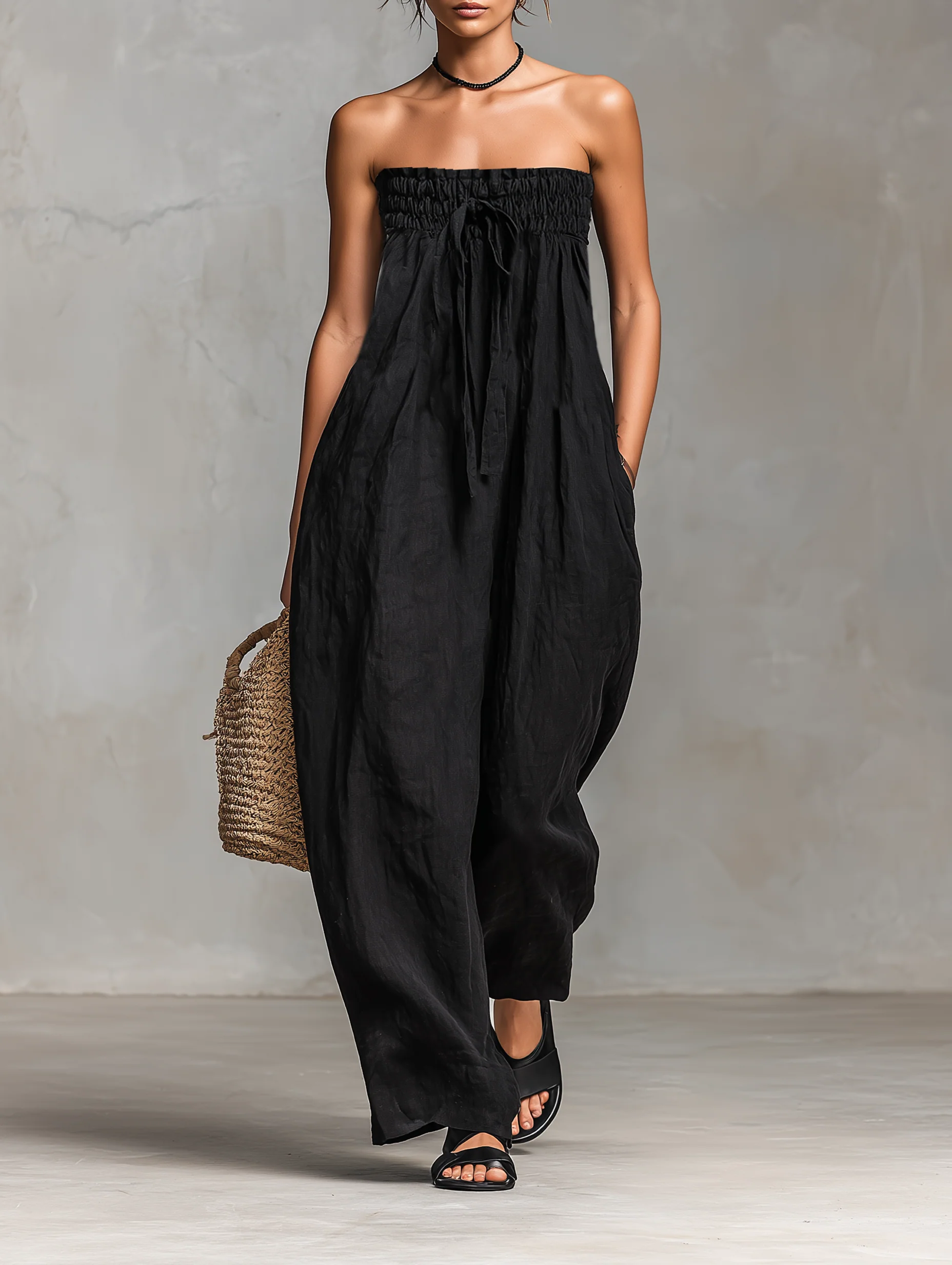 Nina™ || Trägerloser eleganter Jumpsuit