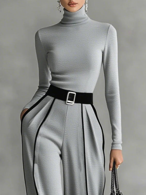Vera™ || Elegantes Set mit kontrastierenden Details