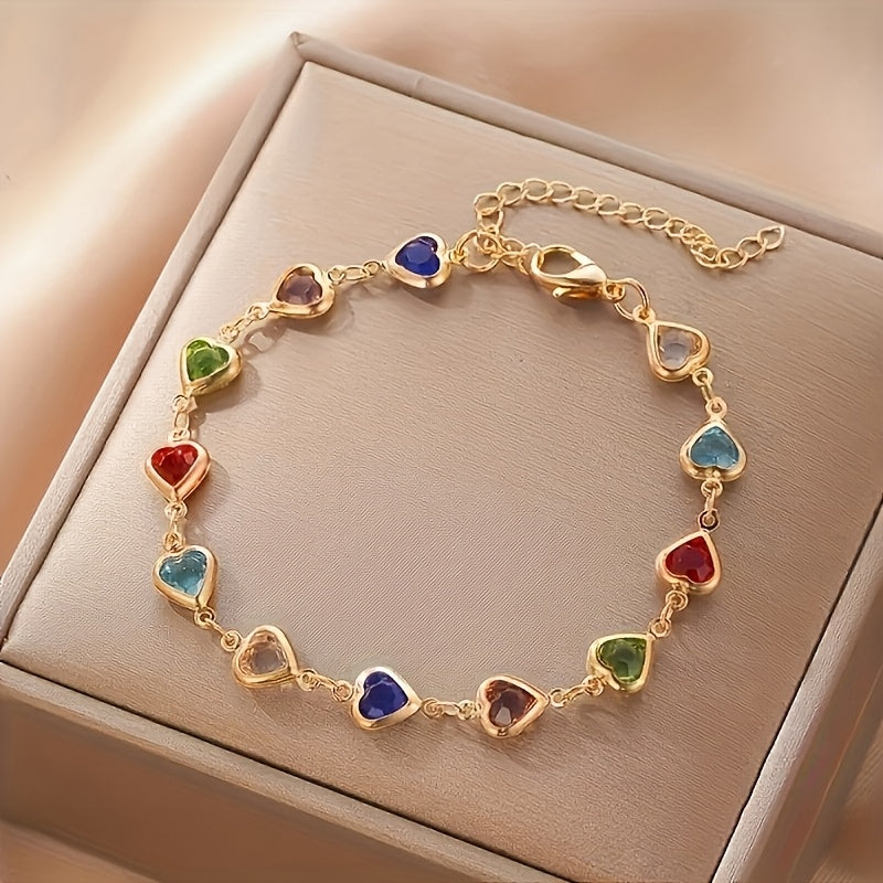 Pulseira única em forma de coração